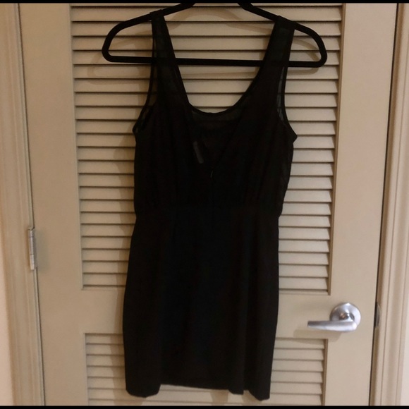 LUSH Black Dress w/ Sequined Top and Fitted Skirt - Picture 3 of 7